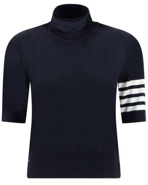 Thom Browne Turtleneck Jumper - Blue