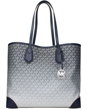 Michael Kors Blue Fabric Shoulder Bags