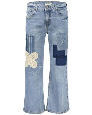 Desigual Azzurro Cotton Jeans - Blue