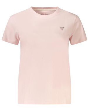 Guess Pink Cotton Tops & T