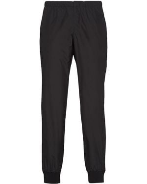 Prada Triangle-Logo Silk Track Pants - Black