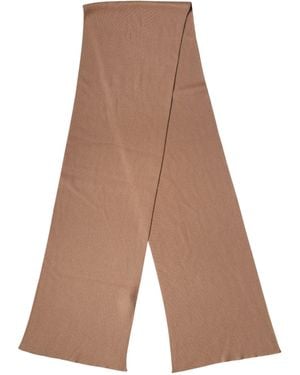 Dolce & Gabbana Cashmere Knitted Neck Wrap Shawl Scarf - Brown