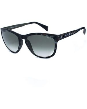 Italia Independent Gray Acetate Sunglasses - Black