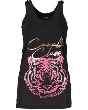 Roberto Cavalli Cotton Top - Black