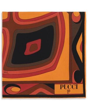 PUCCI Orange Silk Scarf