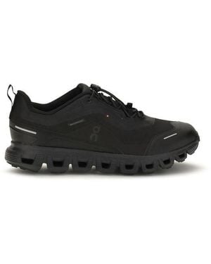 On Shoes Black Polyester Athletic Sneakers