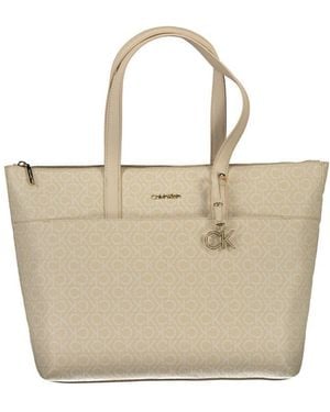 Desigual Polyethylene Handbag - Natural