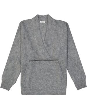 Brunello Cucinelli Grey Wool Sweatshirt