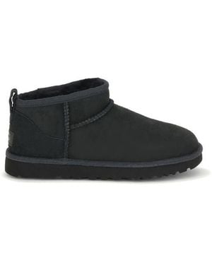 UGG Black Suede Leather Ankle Boots