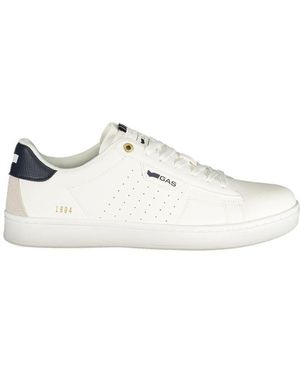 Gas Bianco Polyurethane Men Trainer - White