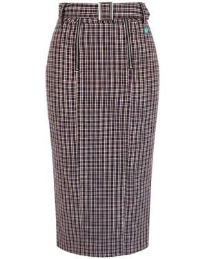 Trussardi Black Cotton Skirt - Multicolour