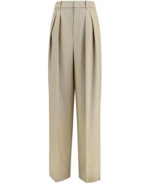 Saint Laurent Beige Wool Oves Aries Dress Pants - Natural