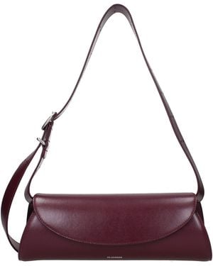 Jil Sander Red Leather Crossbody Bag - Purple
