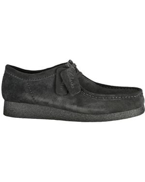 Clarks Black Leather Men Sneaker