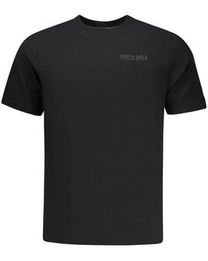 North Sails Black Cotton Men T