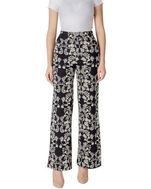 Ichi Black Polyester Pant
