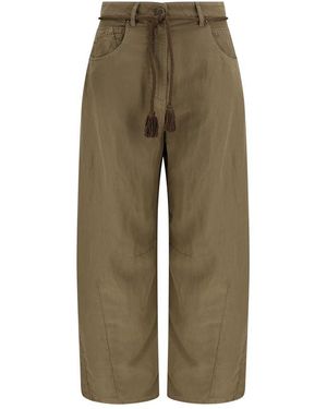 Giorgio Armani Bicolour Copper Casual Trousers - Green
