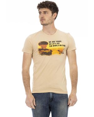 TRUSSARDI ACTION Beige Cotton T - Blue