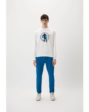 Bikkembergs Light Blue Cotton Sweatpants (workout Pants)