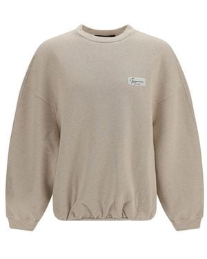 Jacquemus Beige Cotton Sweatshirt - Natural