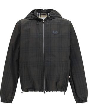 Burberry Brown Cotton Shell Jacket - Black