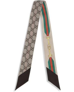 Gucci Silk Scarf - Natural