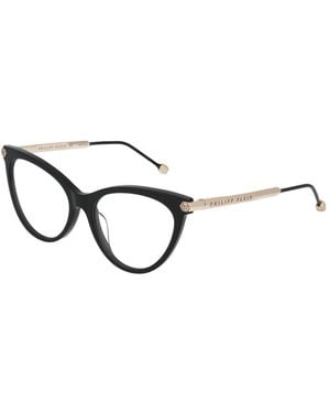 Philipp Plein Black Cellulose Acetate Glasses (frames) - Metallic