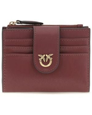 Pinko Multicolor Calf Leather Bos Taurus Wallet - Purple