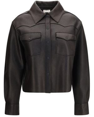 P.A.R.O.S.H. Black Lamb Leather Leather Jacket