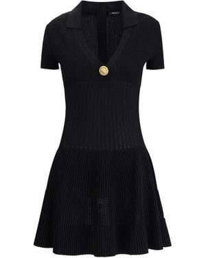 Balmain Black Viscose Casual Dress