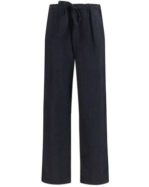 Isabel Marant Black Viscose Casual Trousers - Blue