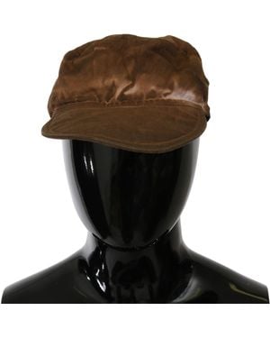 CoSTUME NATIONAL Brown Newsboy Beret Cabbie Fedora Hat