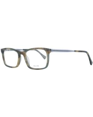 Police Plastic Glasses (Frames) - Metallic
