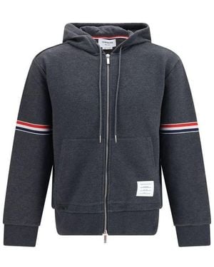 Thom Browne Gray Cotton Sweatshirt - Blue