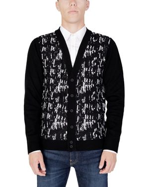 Antony Morato Black Wool Cardigan