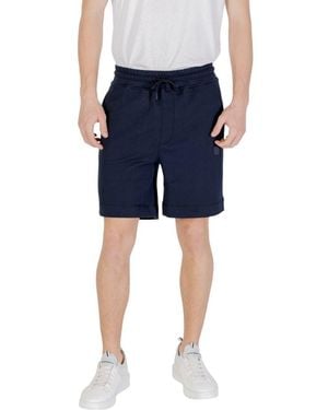 BOSS Blue Cotton Bermuda