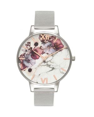 Olivia Burton Silver Stainless Steel Watch - Metallic