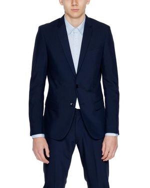 Antony Morato Blue Polyester Blazer