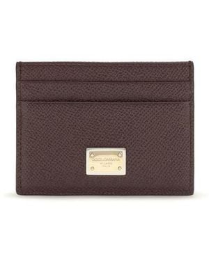 Dolce & Gabbana Brown Calf Leather Bos Taurus Wallet