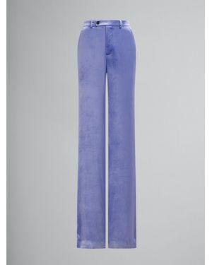 Marni Purple Fibers Casual Pants - Blue