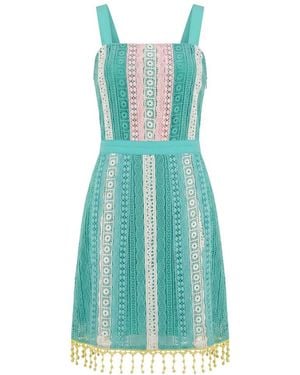 Trussardi Green Cotton Dress - Blue