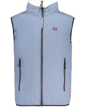 Norway 1963 Azzurro Poliestere Vest - Blue