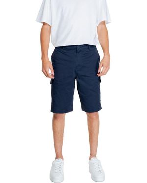 ARMANI EXCHANGE Blue Cotton Bermuda Shorts