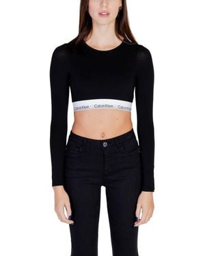 Calvin Klein Black Polyester Tops & T