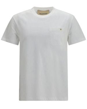 Valentino Garavani White Cotton T - Grey