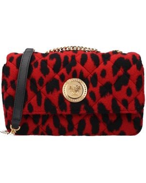 Versace Shoulder Bags Wool - Red
