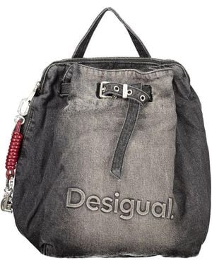 Desigual Black Cotton S Backpack
