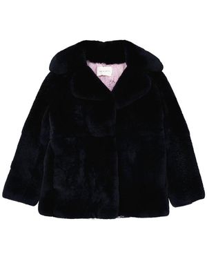 Alberta Ferretti Friday Rabbit Fur Jacket - Black