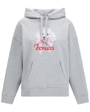 Fiorucci Gray Cotton Sweatshirt