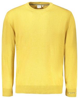 Pepe Jeans Yellow Cotton Men Jumper